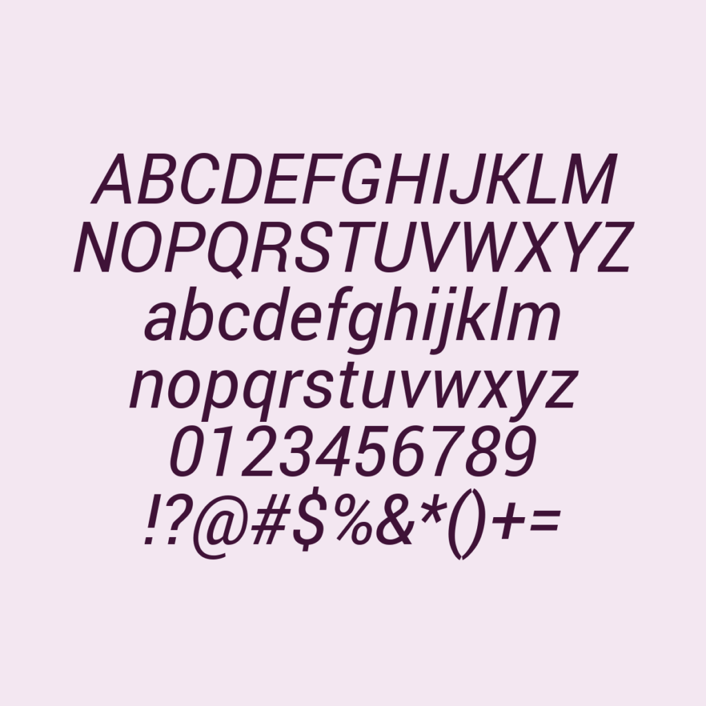 Roboto Italic