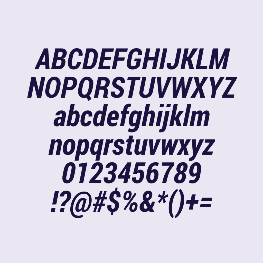 RobotoCondensed BoldItalic