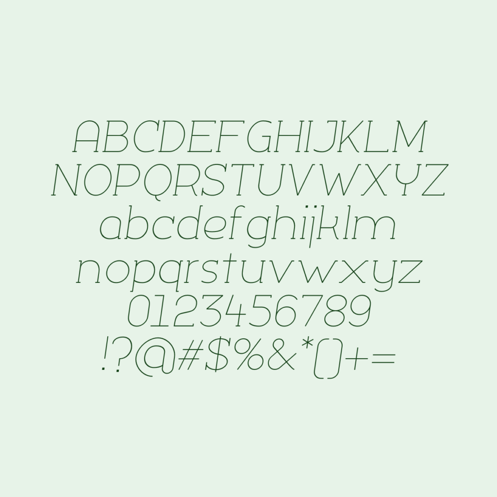 SiloSlab ExtraLightItalic