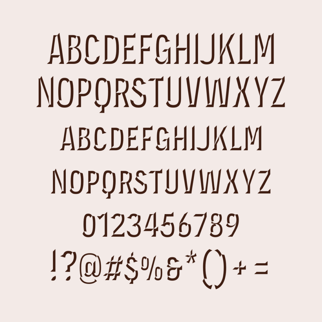 Synthview Novecento Carved Condensed DemiBold