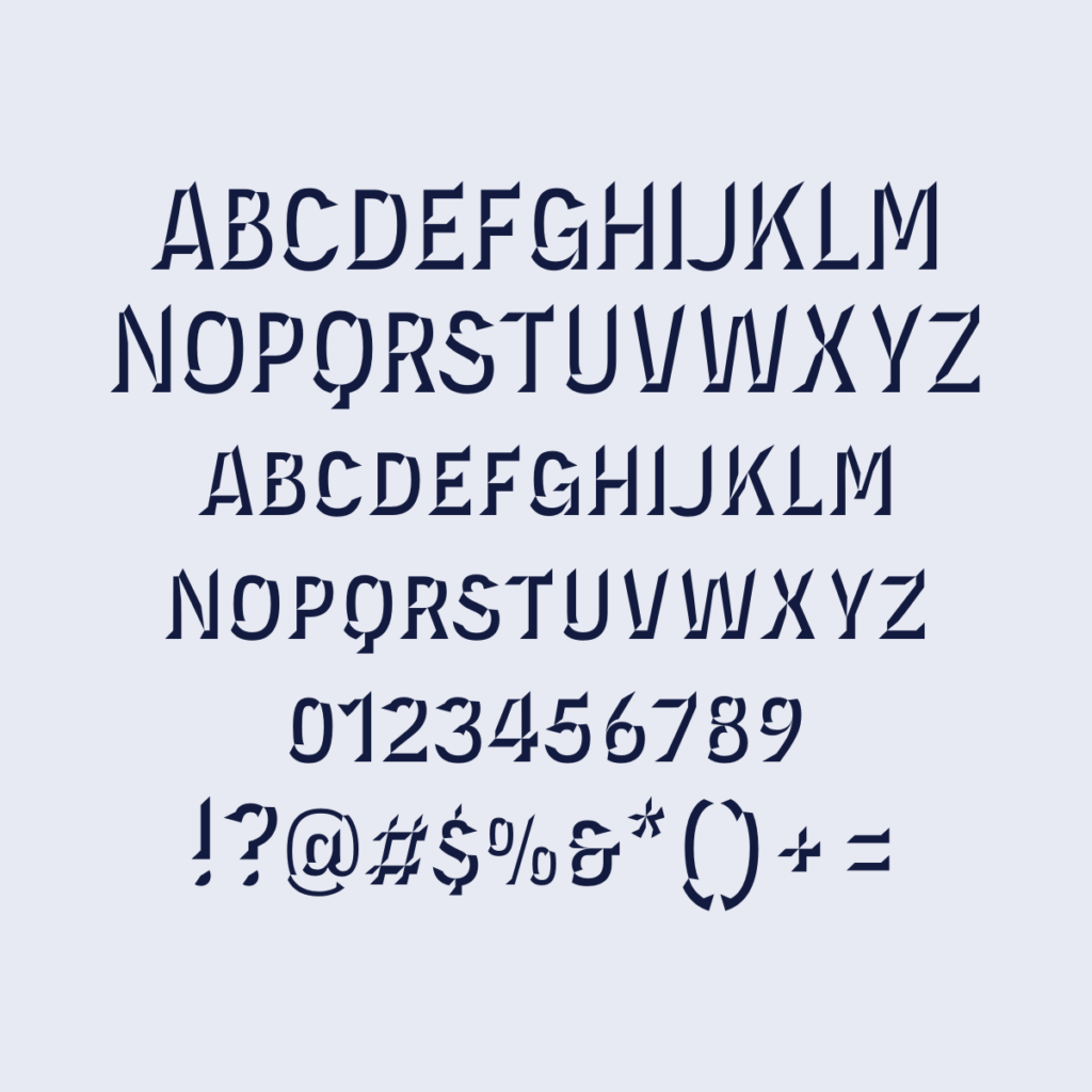 Synthview Novecento Carved Narrow Bold
