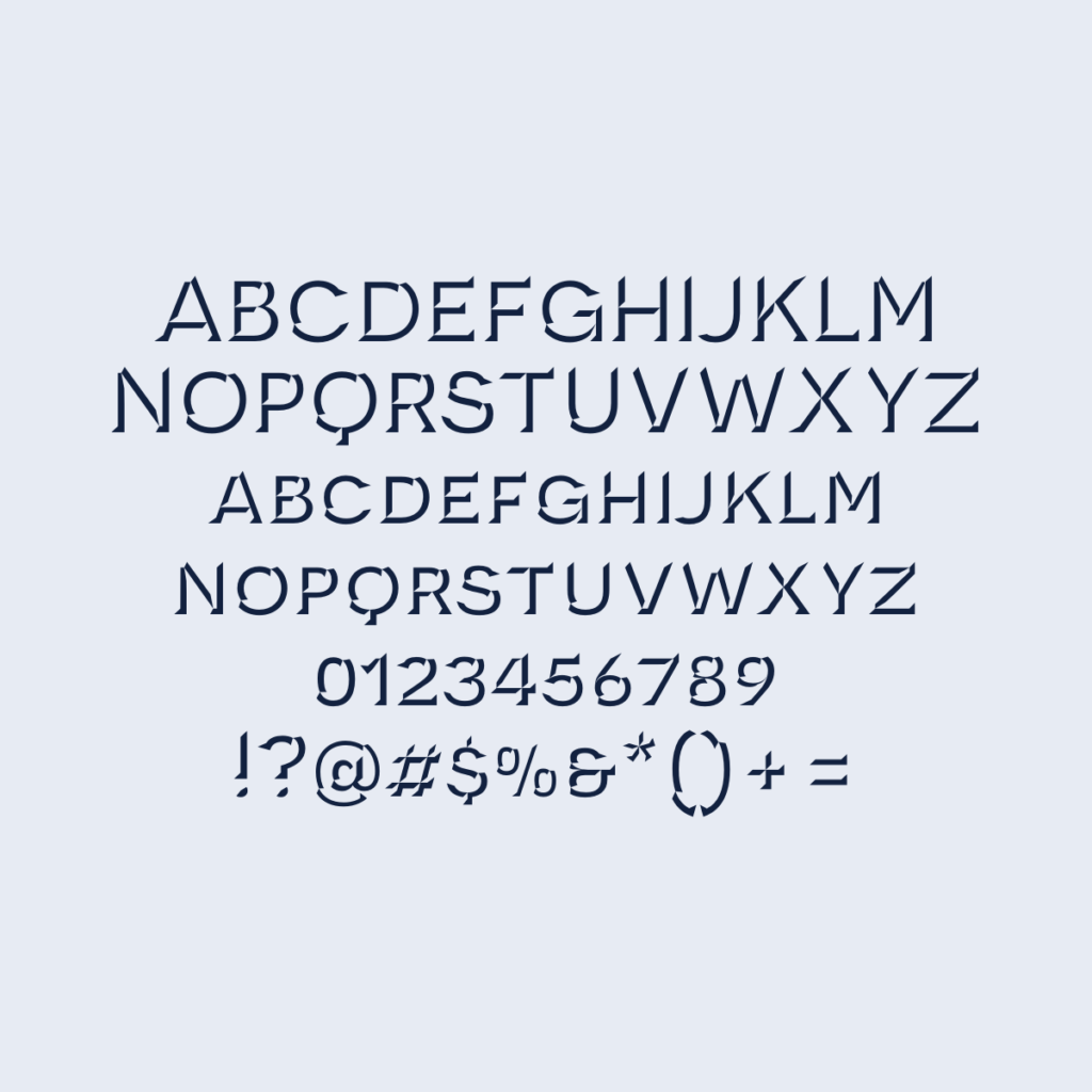 Synthview Novecento Carved Wide DemiBold