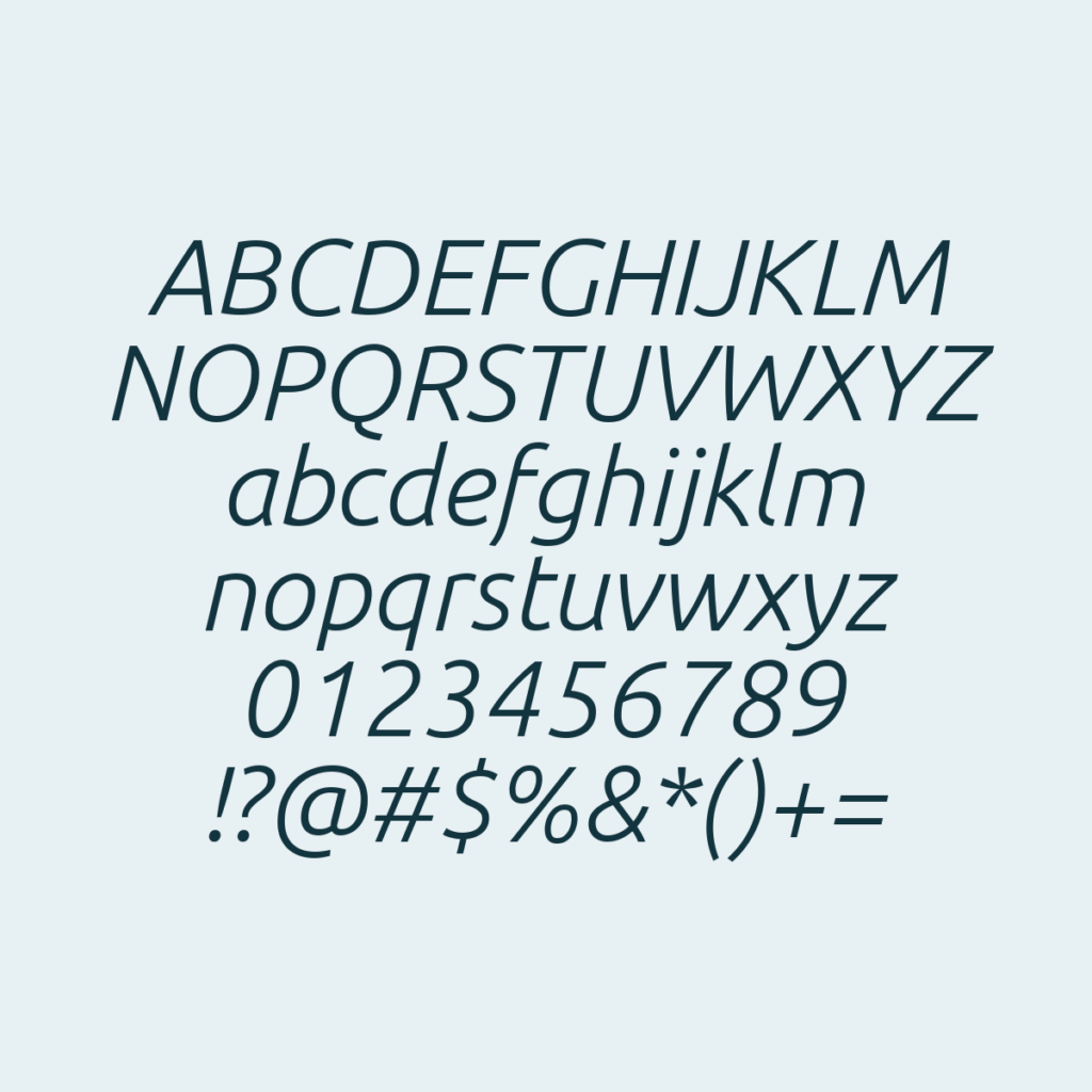 Ubuntu LightItalic