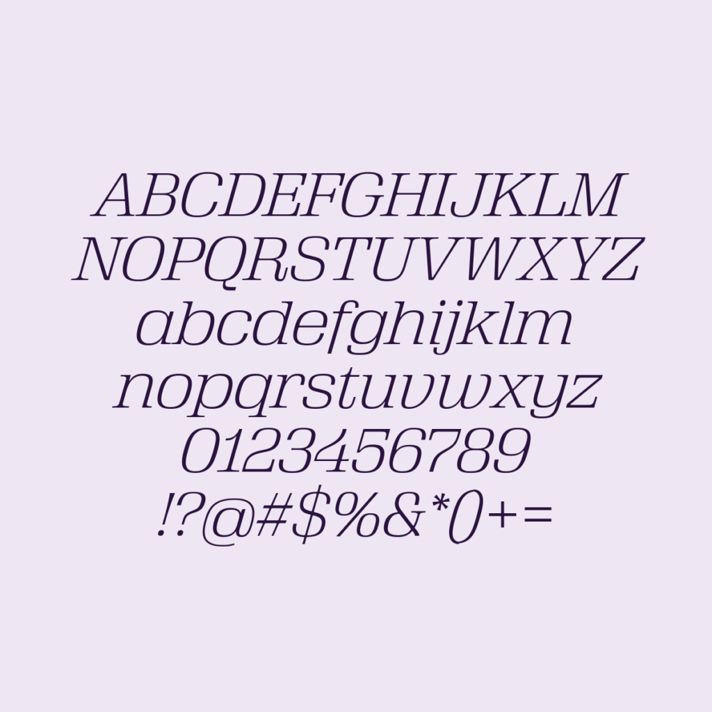 VeloSerifDisplay LightItalic