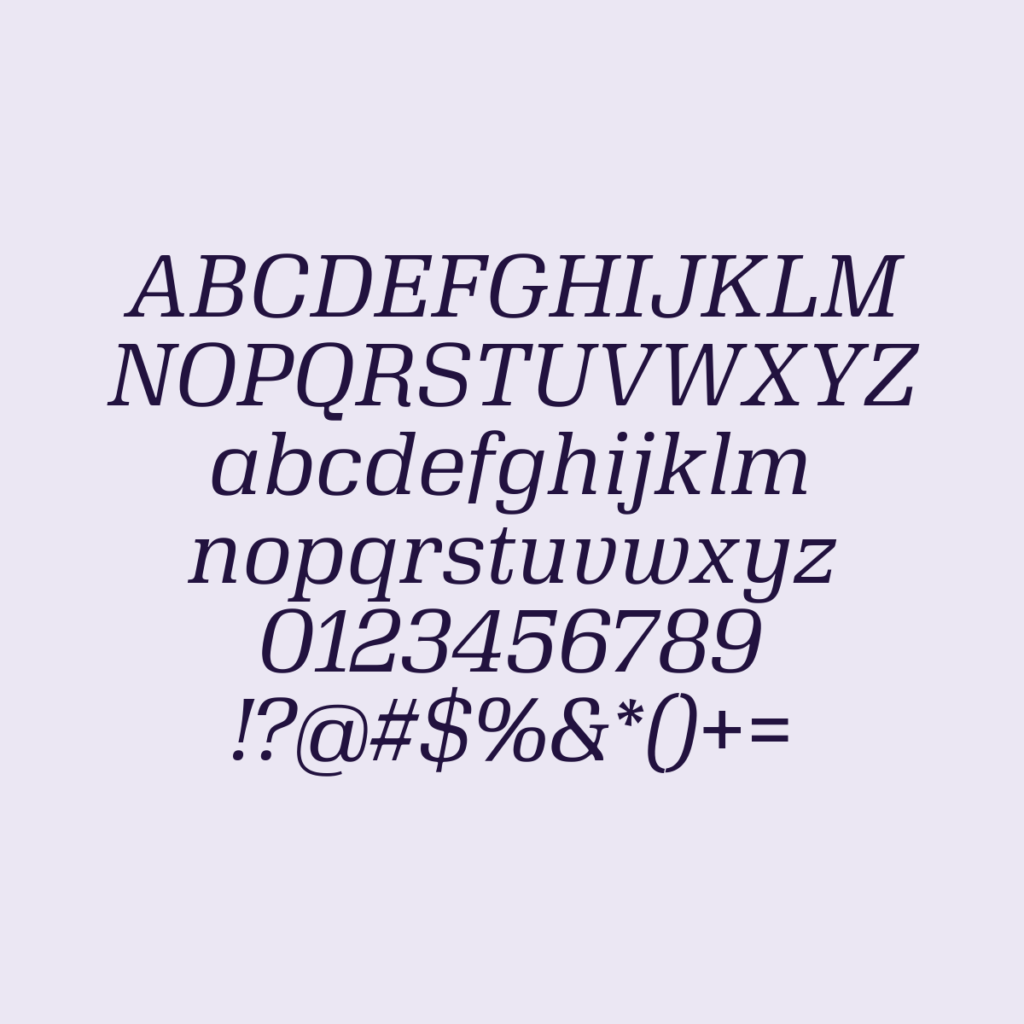 VeloSerifText Italic
