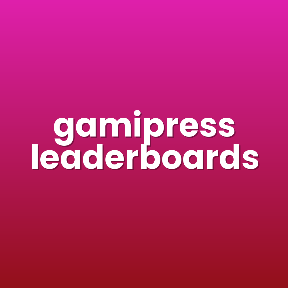 gamipress leaderboards