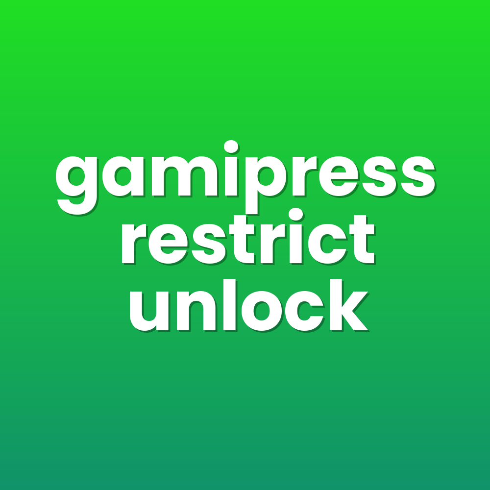 gamipress restrict unlock
