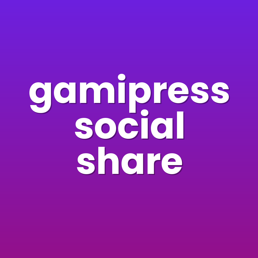 gamipress social share