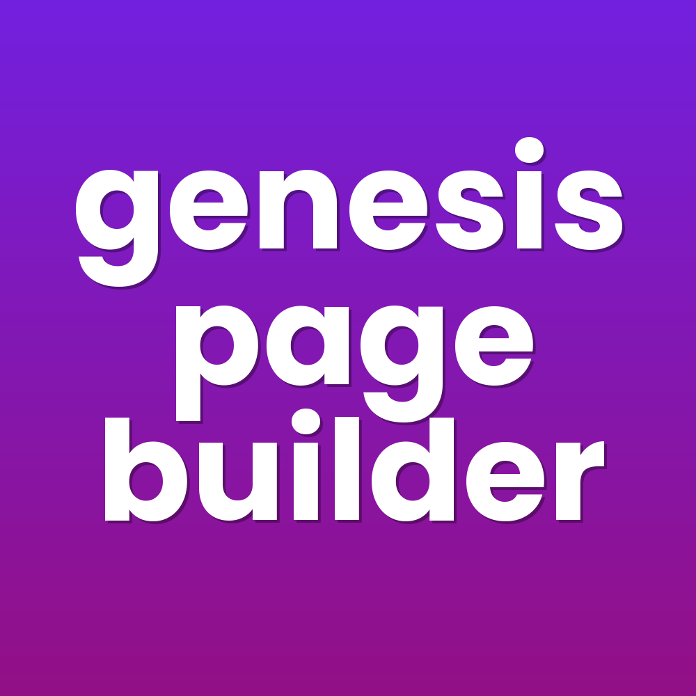 genesis page builder