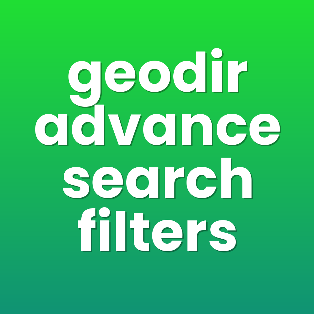 geodir advance search filters