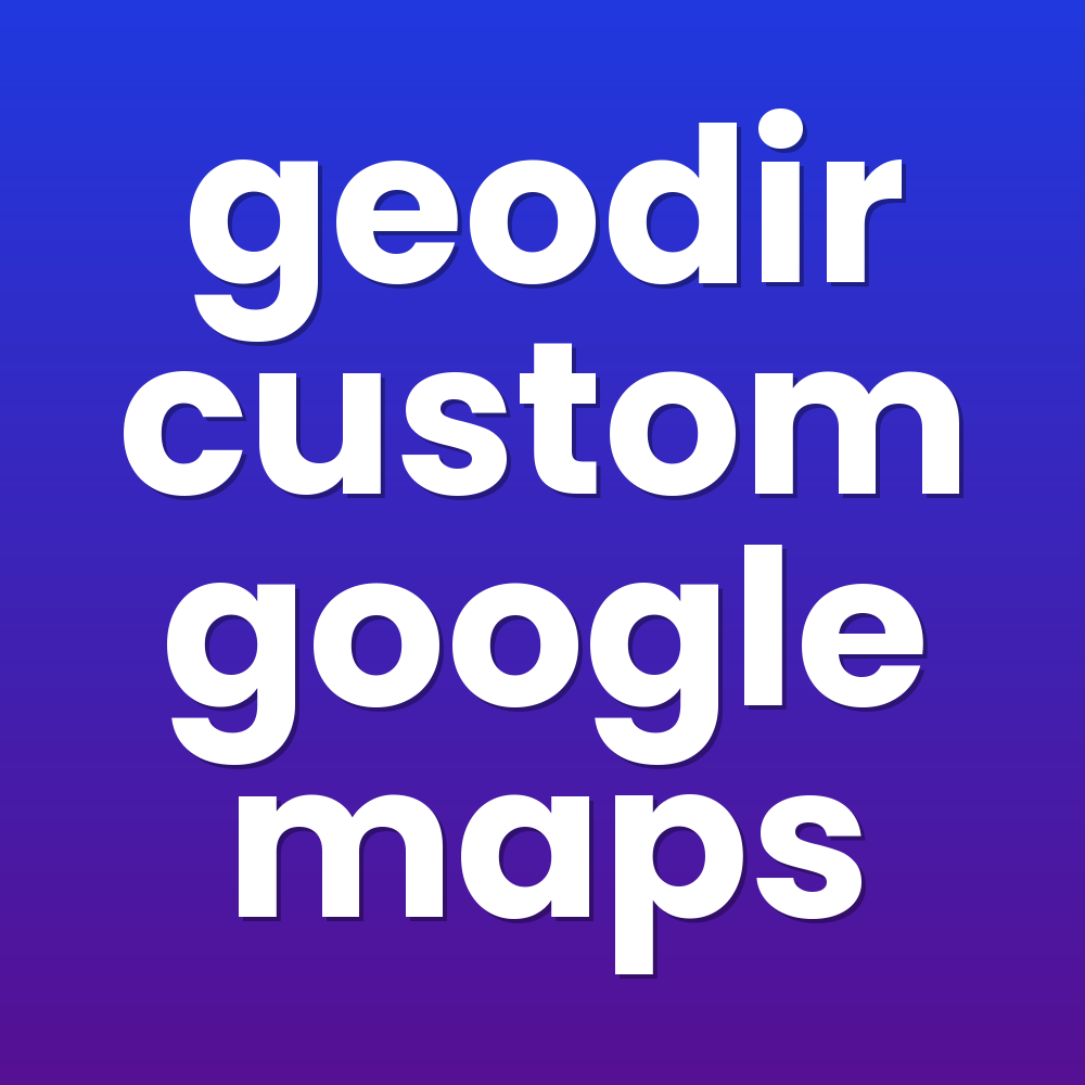 geodir custom google maps