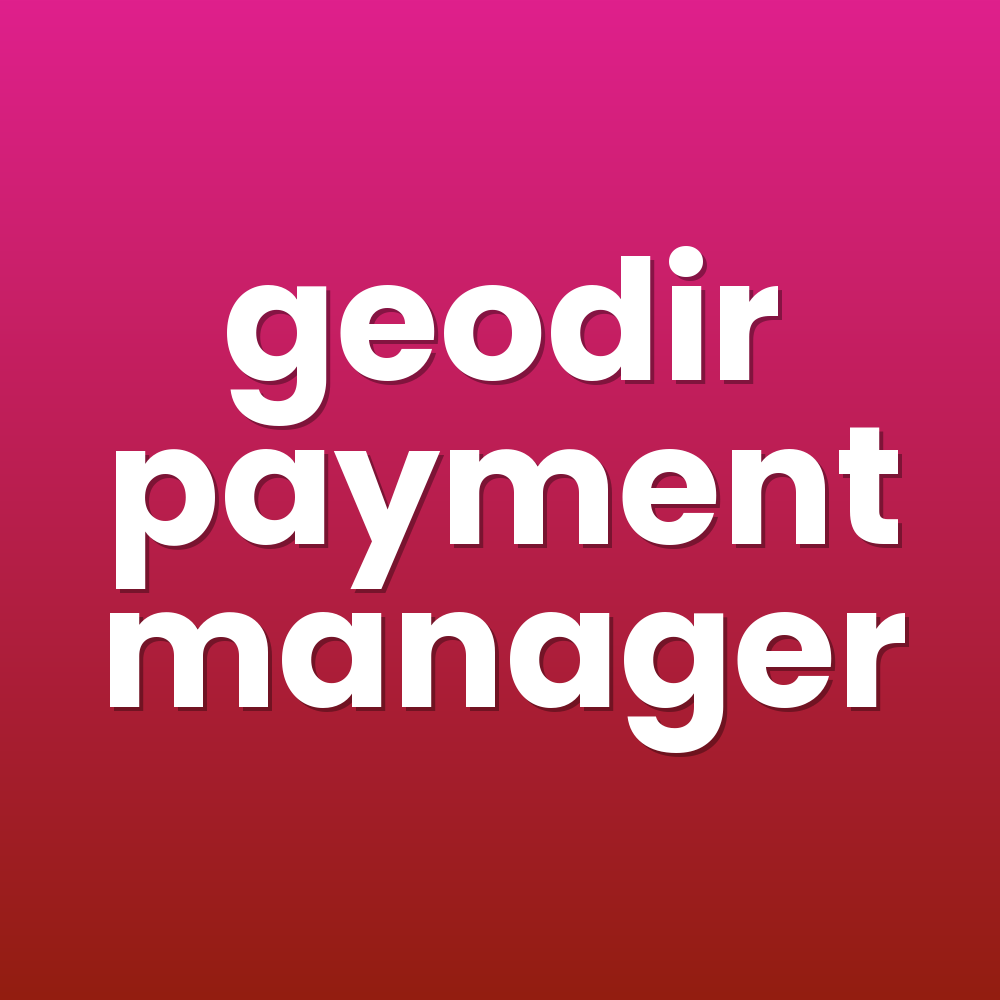geodir payment manager