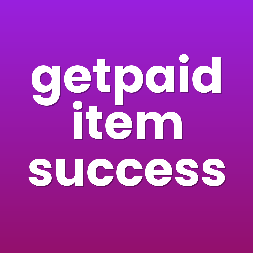 getpaid item success
