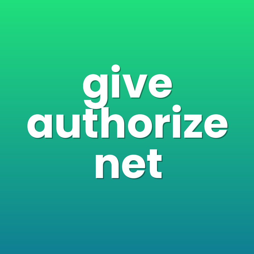 give authorize net