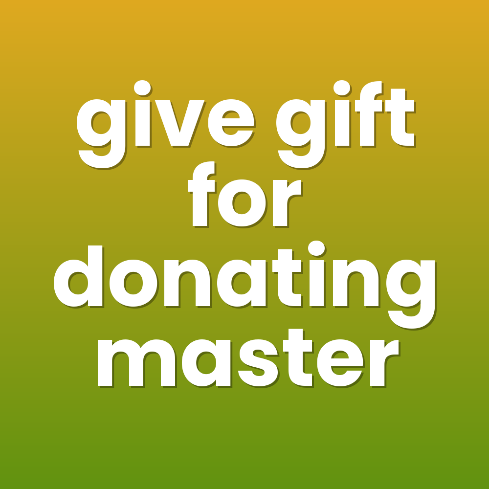 give gift for donating master