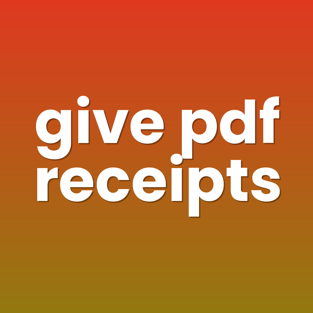 give pdf receipts