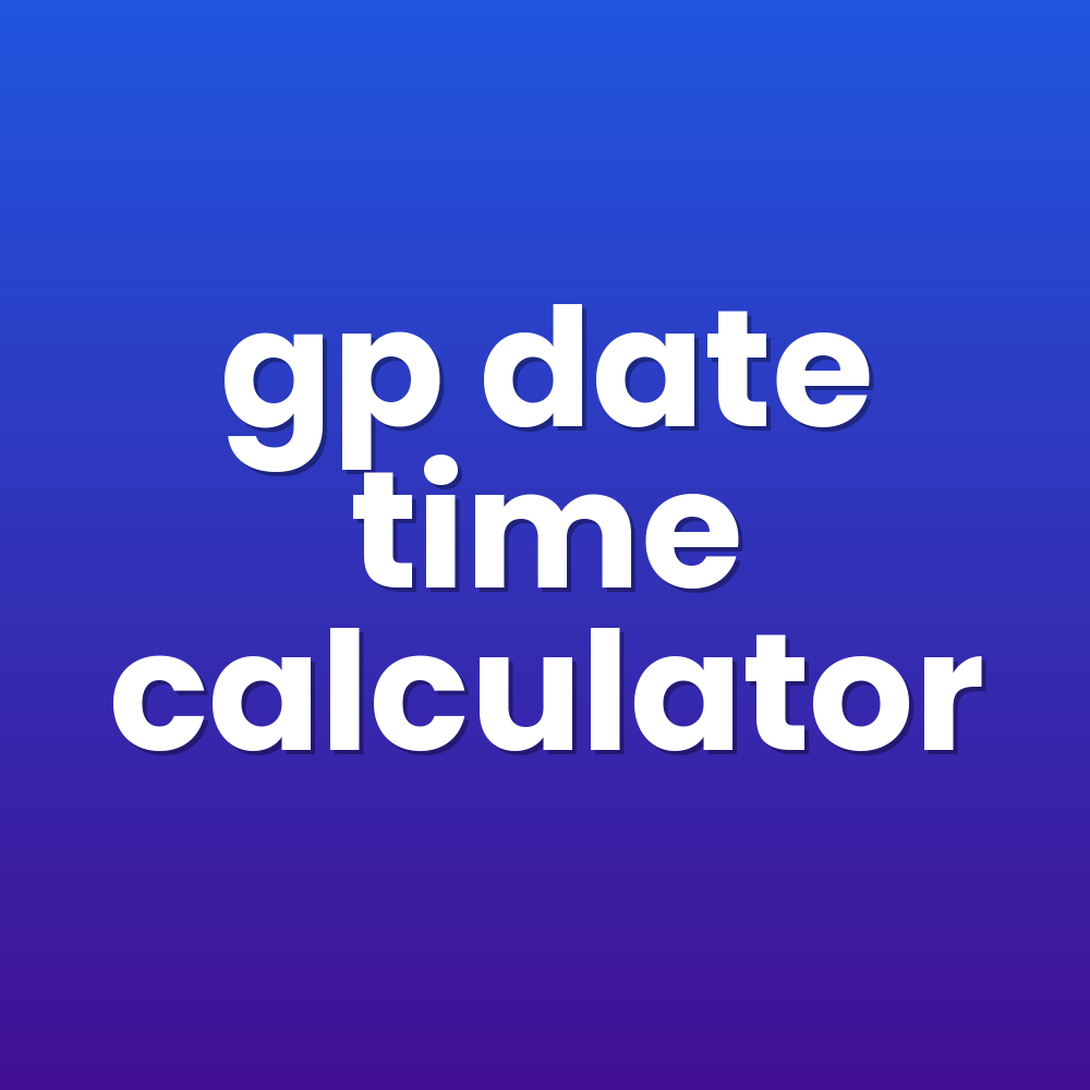gp date time calculator
