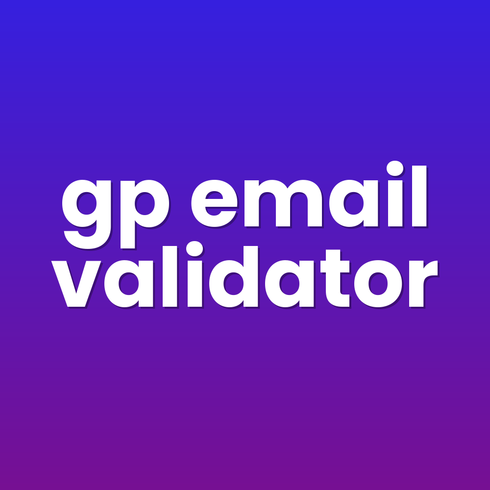 gp email validator