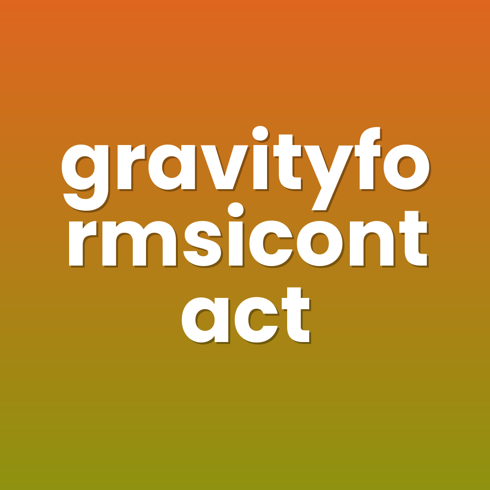 gravityformsicontact