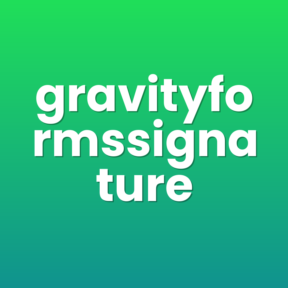 gravityformssignature