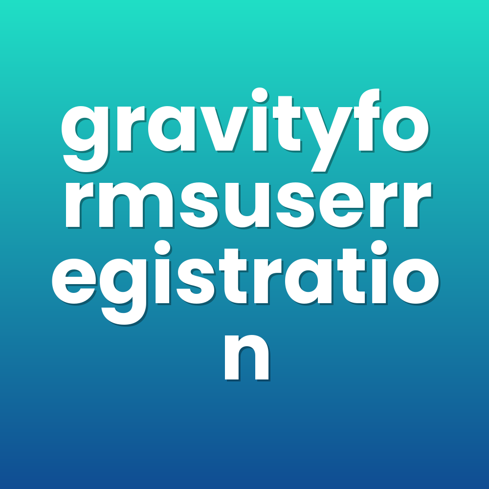 gravityformsuserregistration