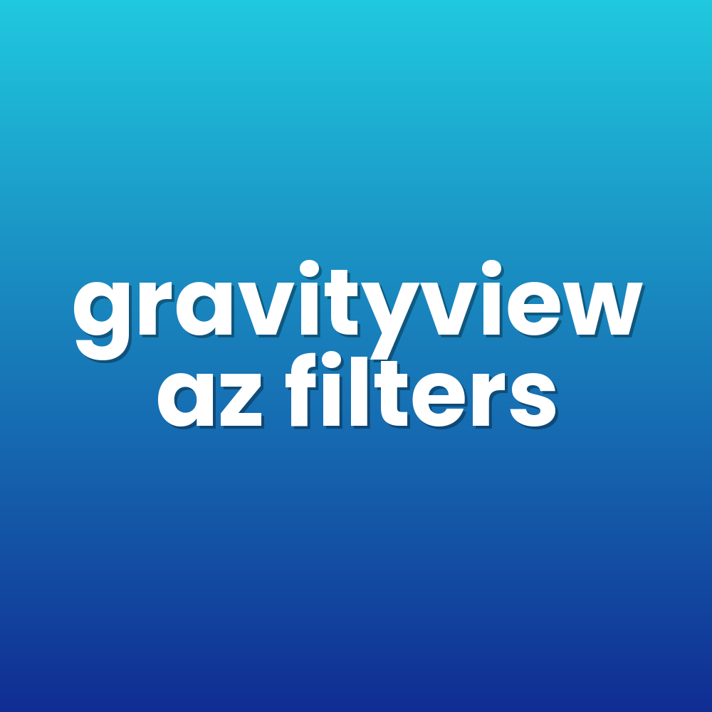 gravityview az filters