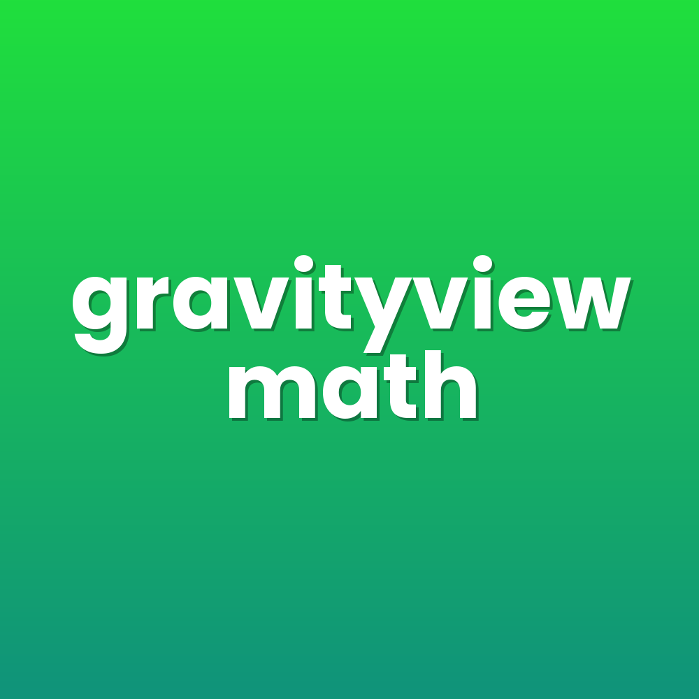 gravityview math