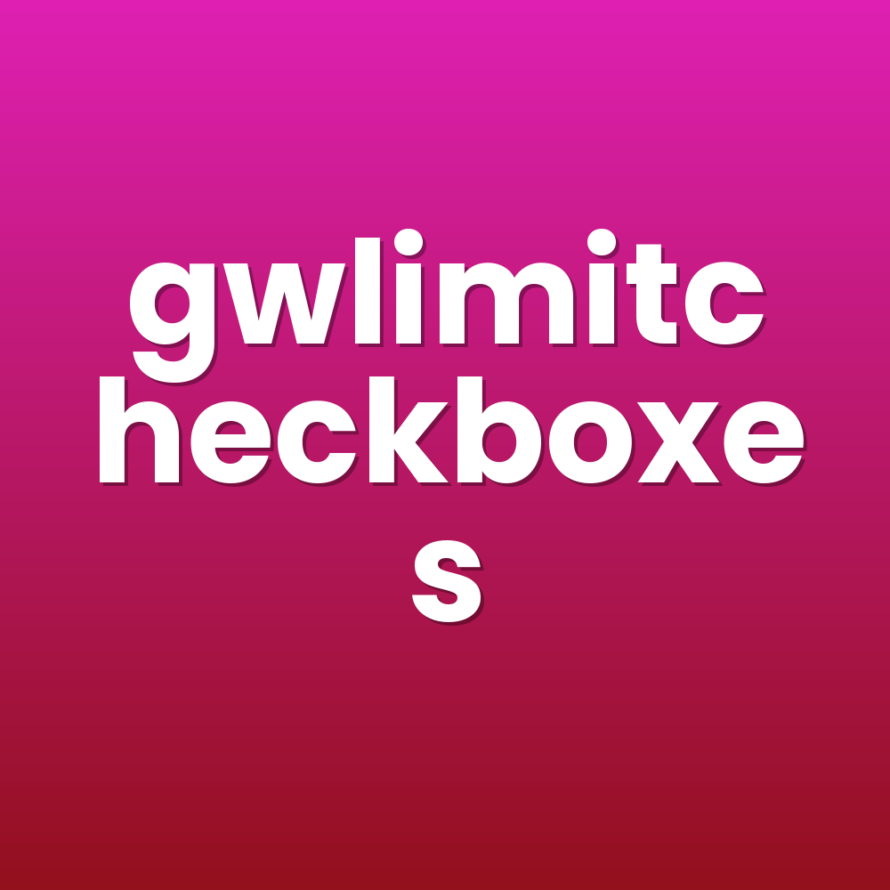 gwlimitcheckboxes