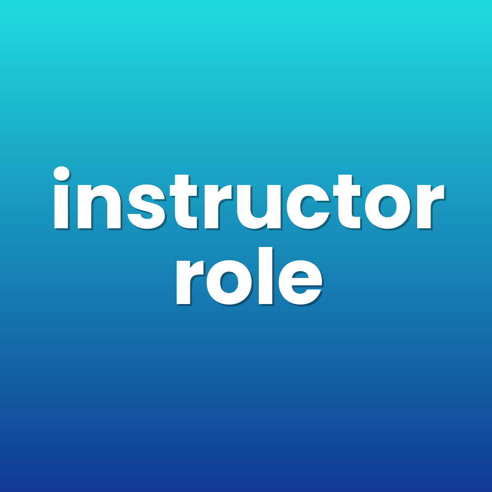 instructor role