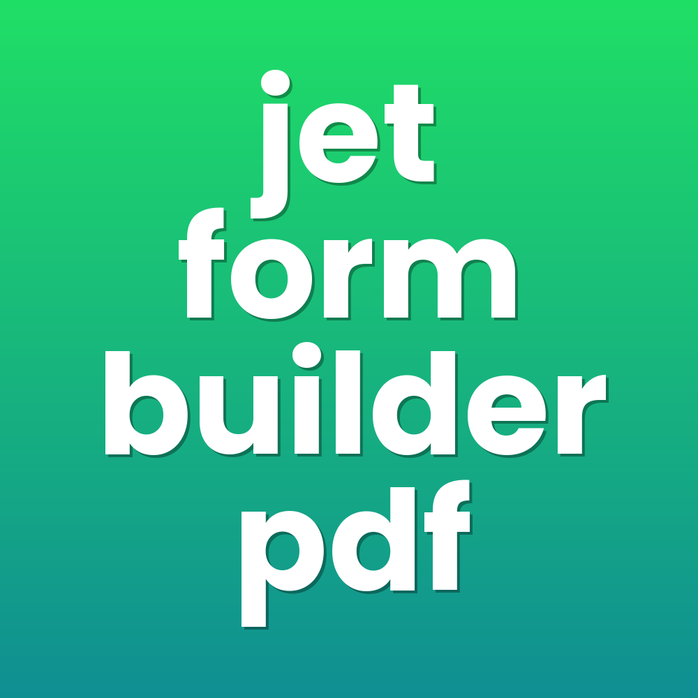 jet form builder pdf