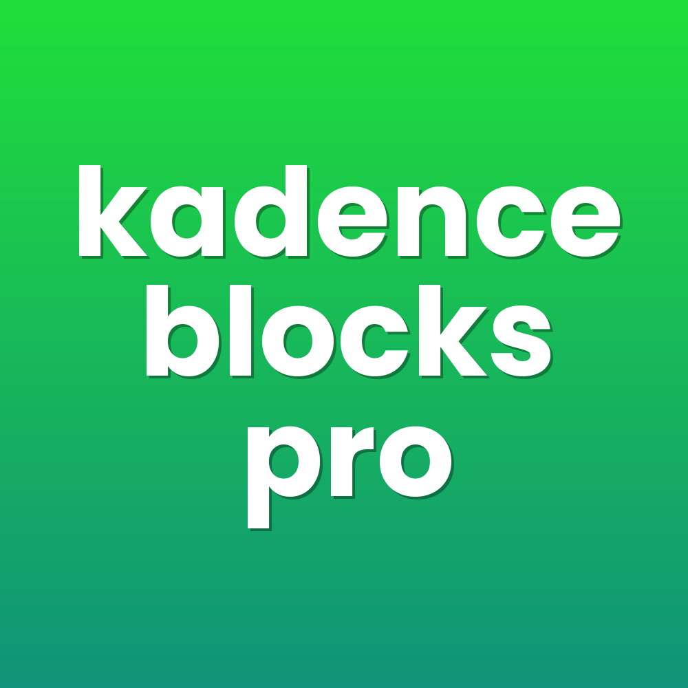 kadence blocks pro