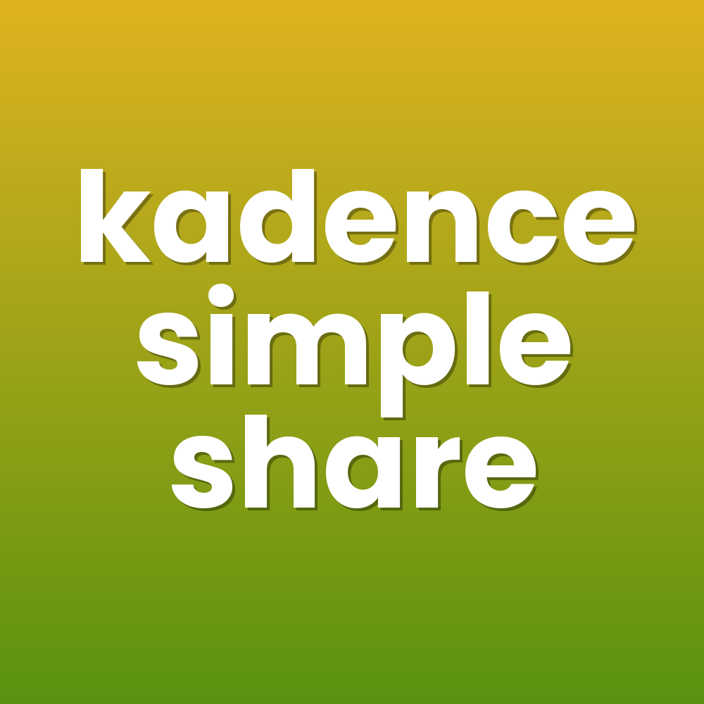 kadence simple share