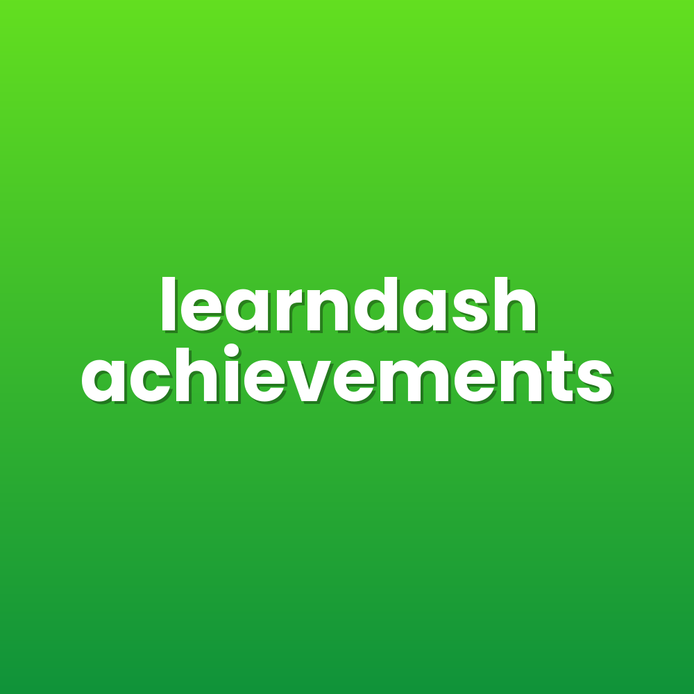 learndash achievements