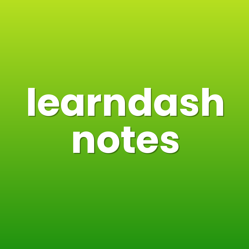 learndash notes