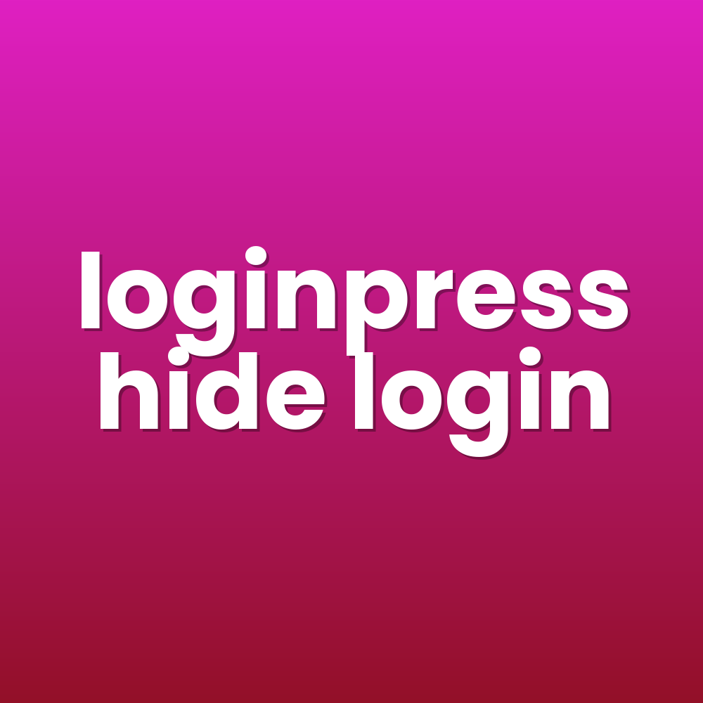 loginpress hide login