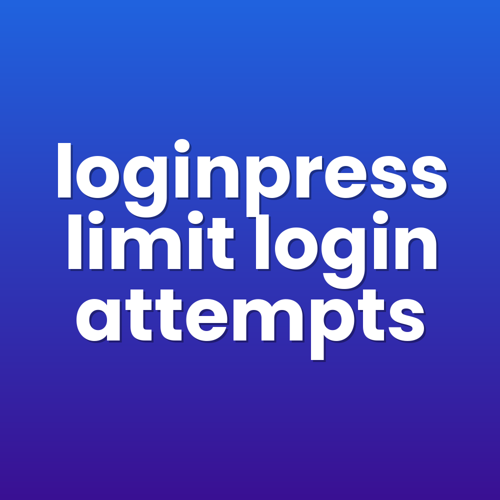 loginpress limit login attempts