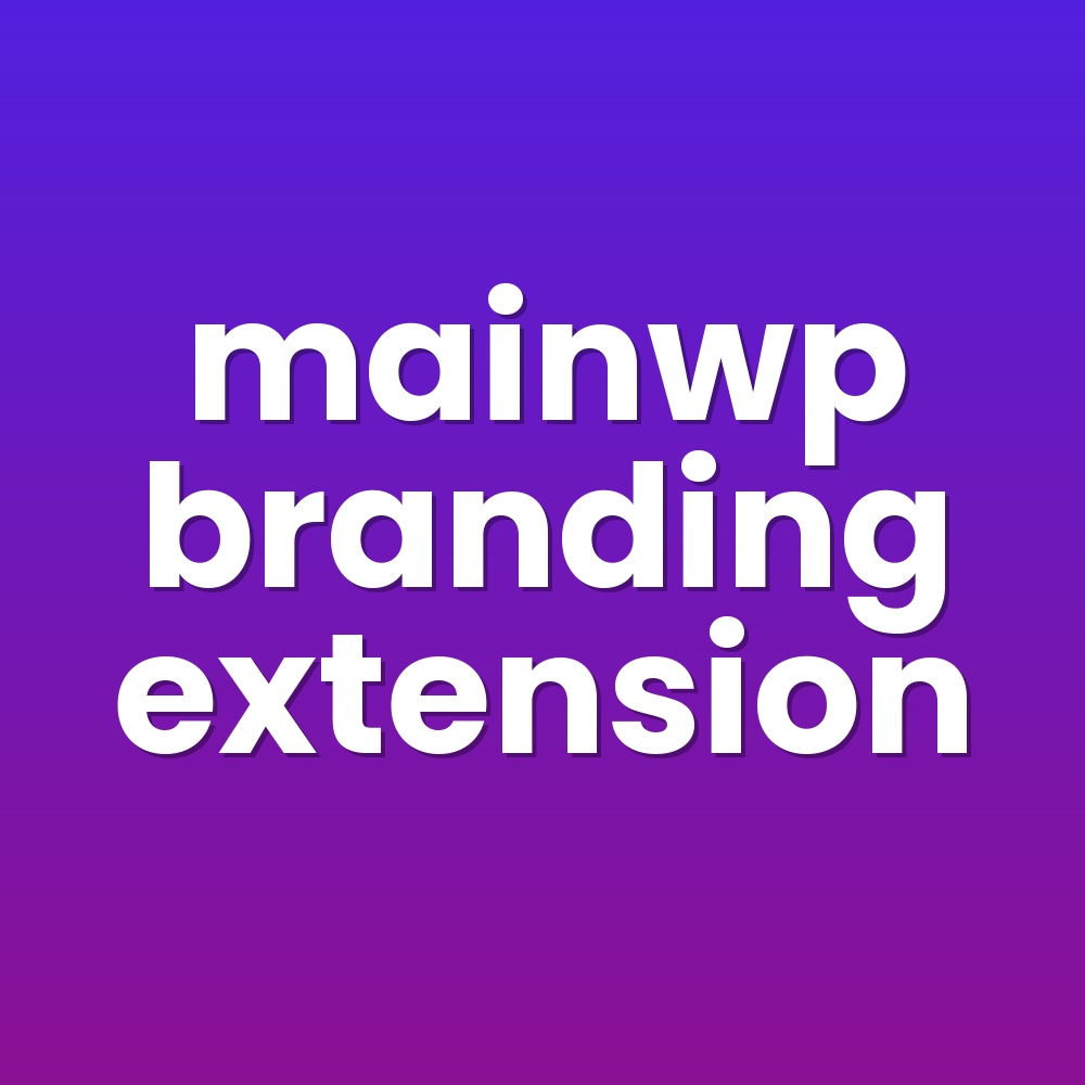 mainwp branding extension