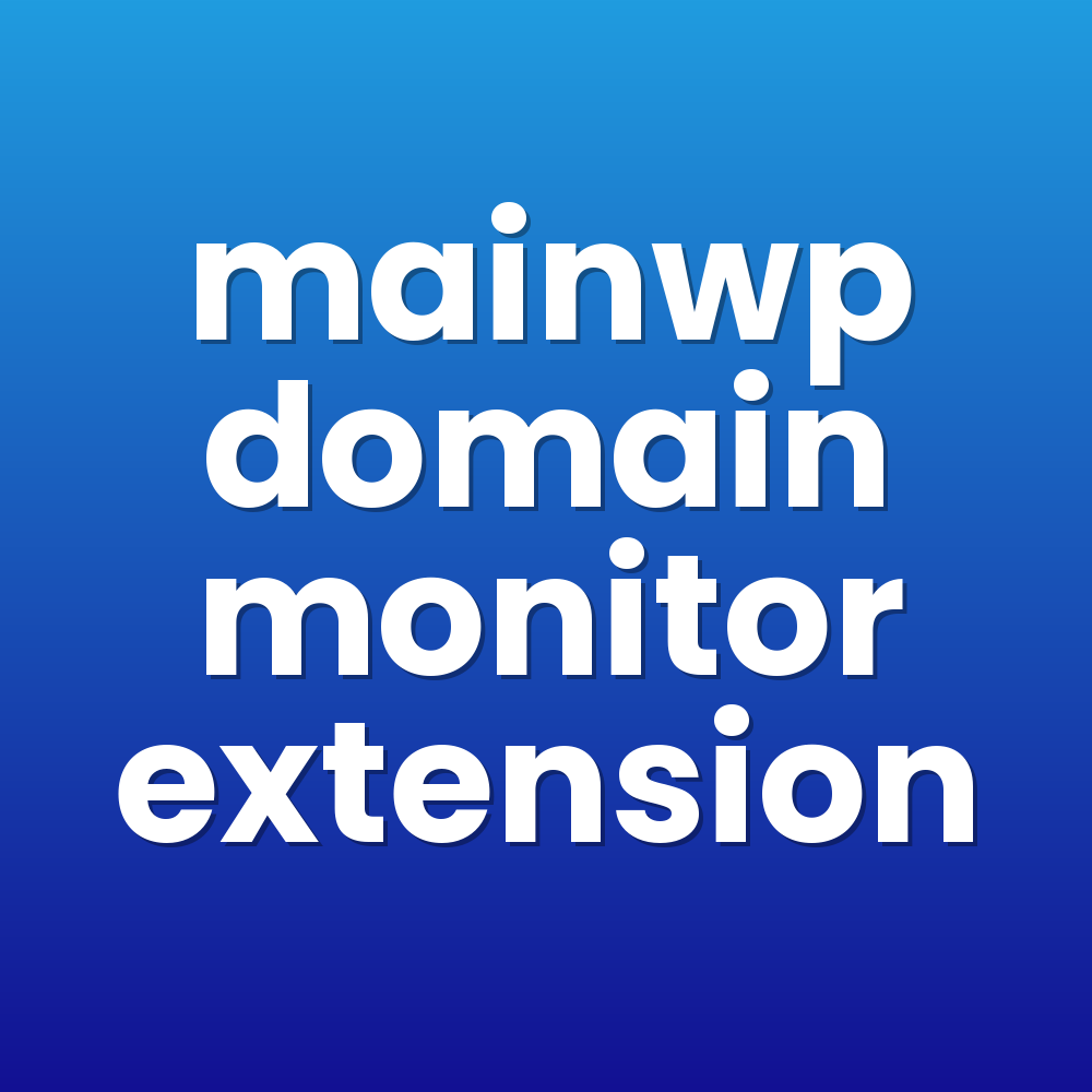 mainwp domain monitor extension