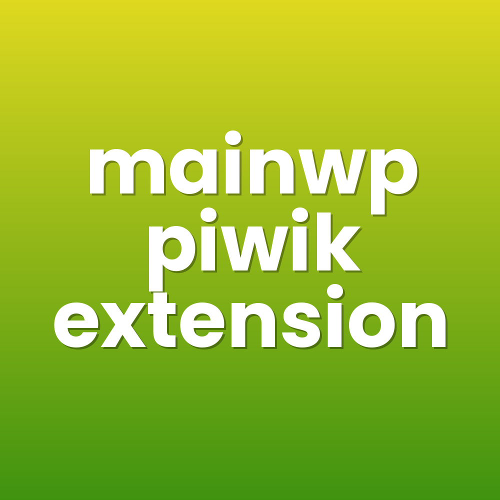 mainwp piwik extension