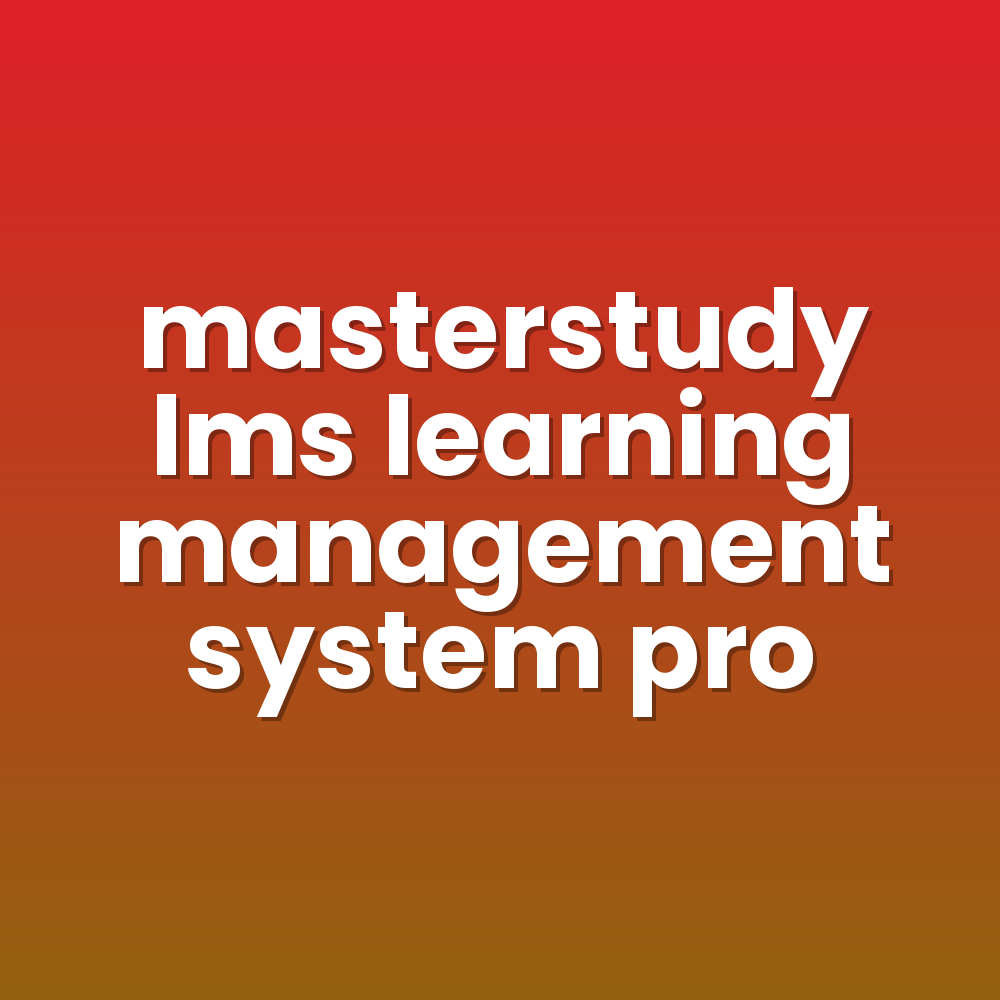masterstudy lms learning management system pro