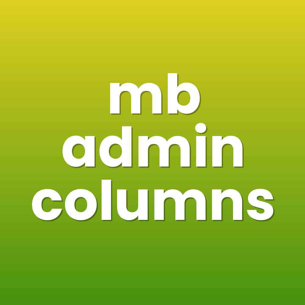 mb admin columns