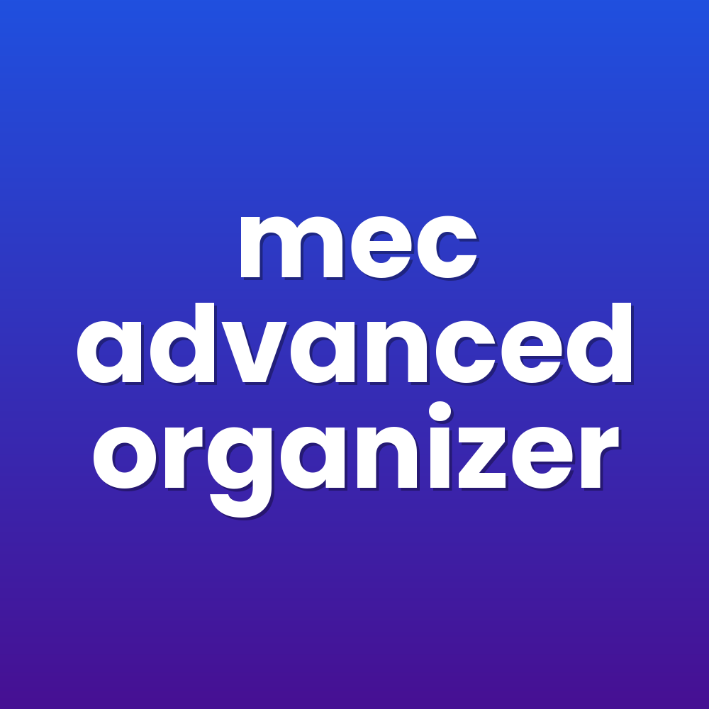 mec advanced organizer