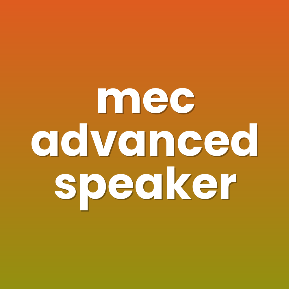 mec advanced speaker