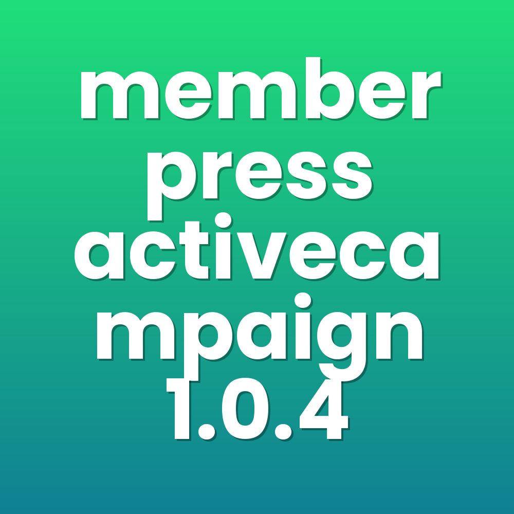 memberpress activecampaign 1.0.4