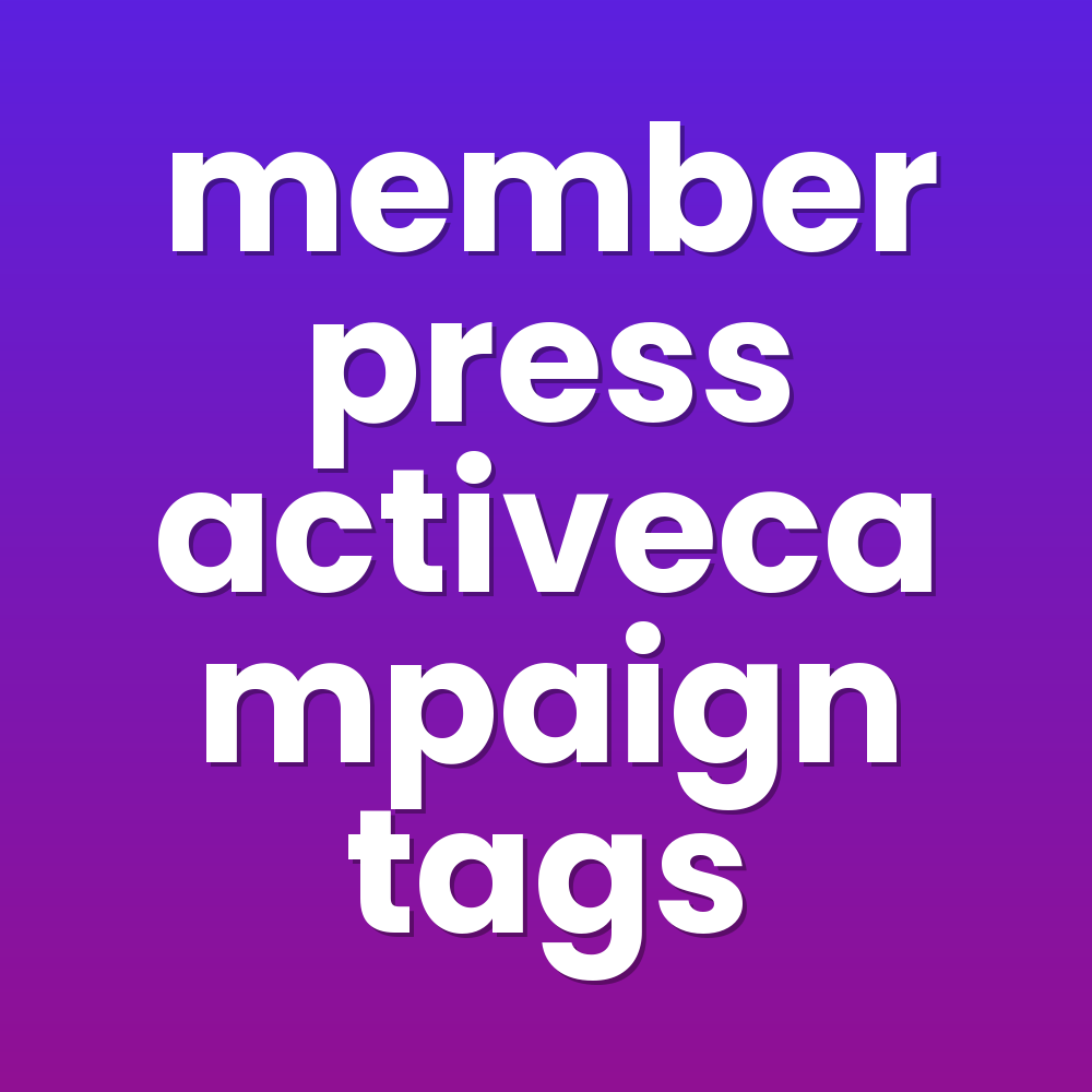 memberpress activecampaign tags