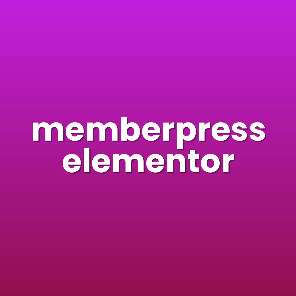 memberpress elementor