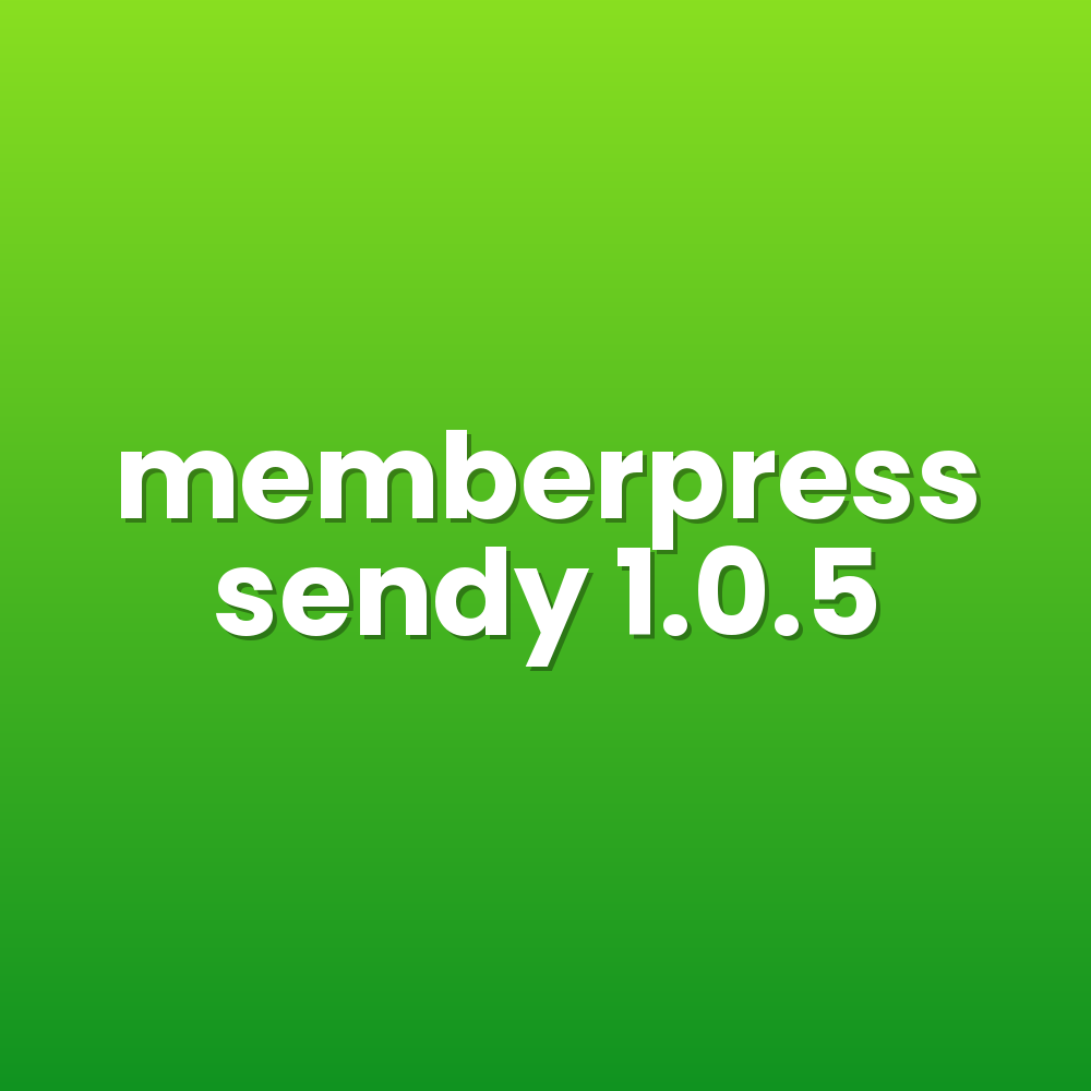 memberpress sendy 1.0.5