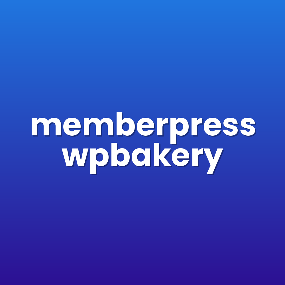 memberpress wpbakery