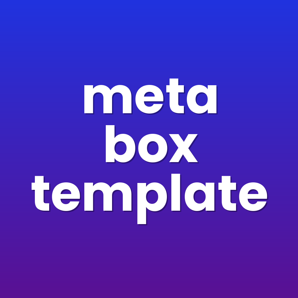 meta box template