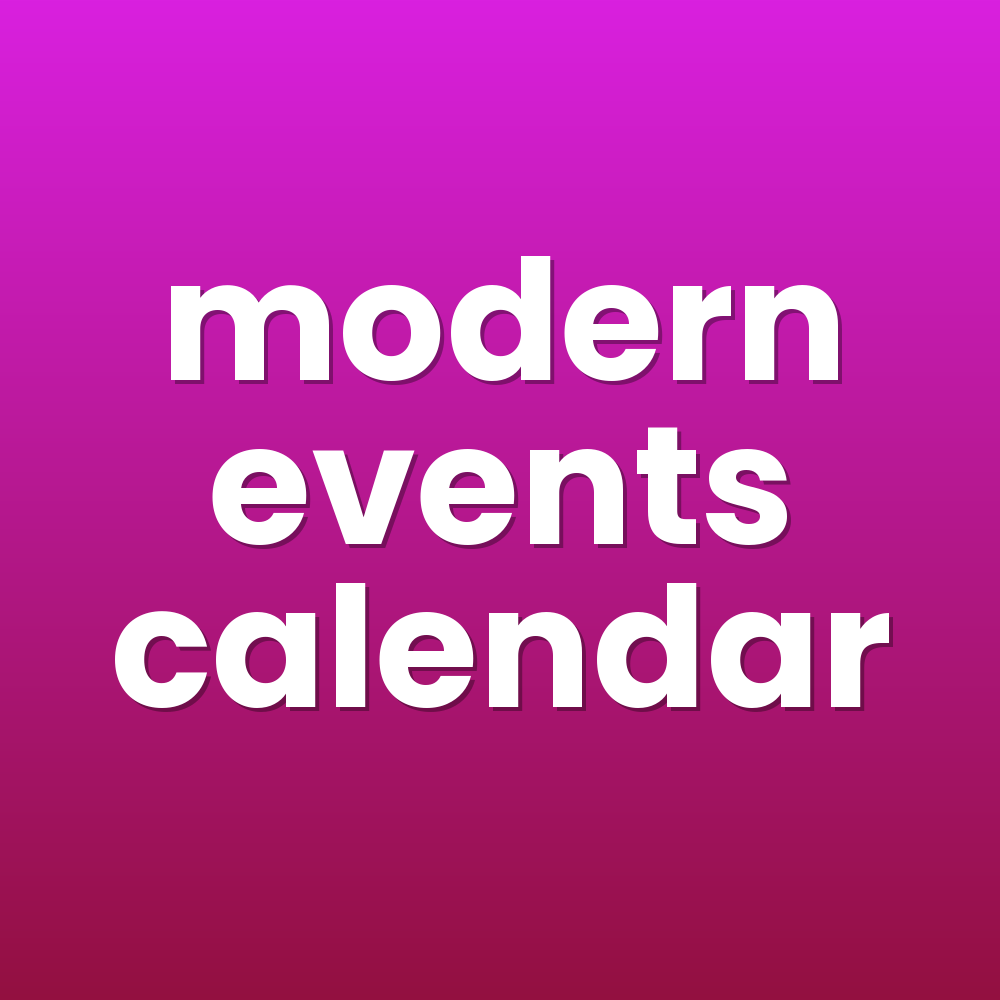 modern events calendar